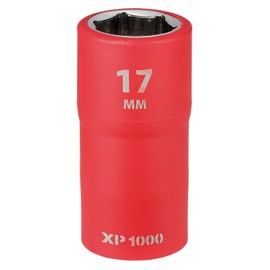 Draper XP1000 17841 VDE Socket, 1/2" Sq. Dr., 17mm