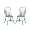 Boraam Carolina Dining Chairs – Equestrian Green, Set of 2