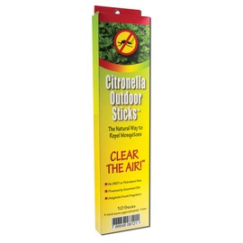 Neem Aura Naturals Outdoor Citronella Sticks, 10 Count