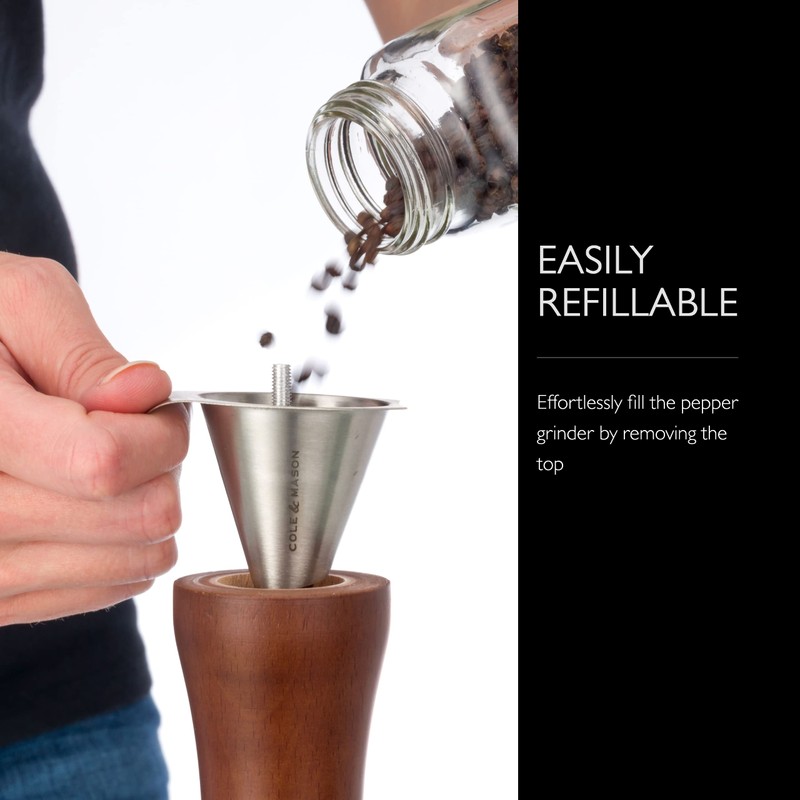 Cole & Mason 12.5-inch Forest Capstan Pepper Mill - Adjustable