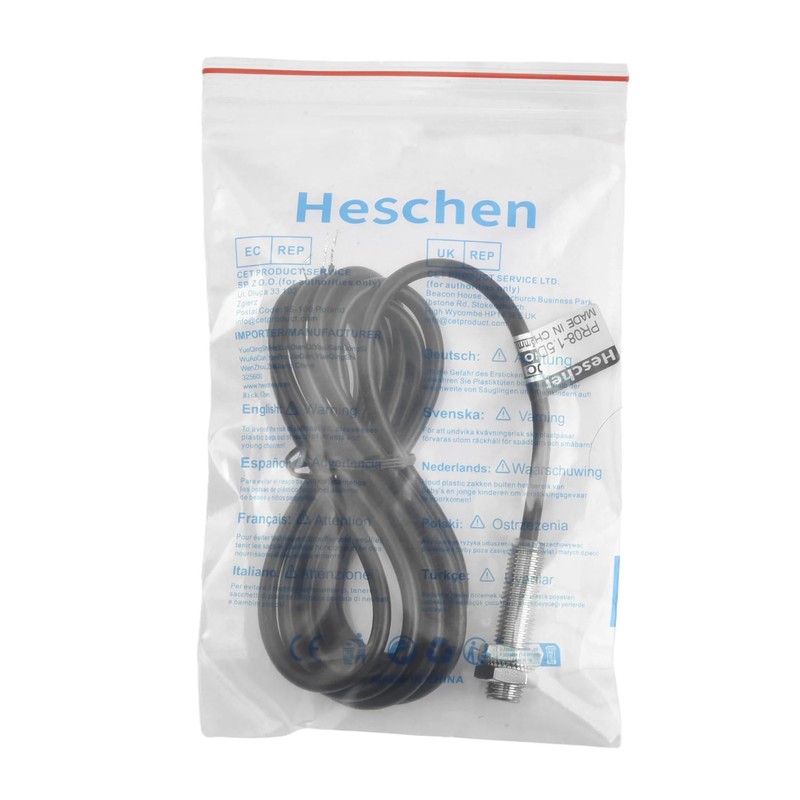 Heschen PR08-1.5DO Inductive Proximity Sensor Cylindrical Type DC 12-24V 2-Wire