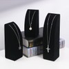 KunGe 3Pcs/Set Velvet Necklace Holder Stand, Pendant Chain Jewelry Display