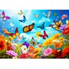 Puzzle 1000 Pieces Adult Puzzle Colourful Tile Game Flowers and