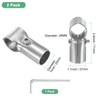 M METERXITY 2-Pack Structural Pipe Connector, T Clamps Stainless Steel