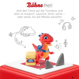 tonies Audio Figures for Toniebox, Dino Ranch - Mighty Trouble for Jon & 3 Other Adventures, Audio Play for Children from 3 Years, Playing Time Approx. 56 Minutes