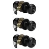 goldenwarm Black Interior Door Knobs, Matte Black Keyless Privacy Door