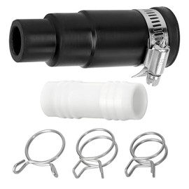 TBESEVENXT Dishwasher Drain Hose Adapter (1 Set) fit Garbage Disposals Dishwasher Hose Connector Kit Includes 1 Inlet Connector, 1 Hose Clamp and 3 Spring Clamps