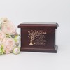 6 Inch Small Wooden Urn for Human Ashes - Keepsake