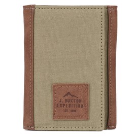 J. Buxton Expedition II Huntington Gear RFID Three-Fold Olive