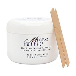 Micro Tweeze Kit de cera de depilación sin tiras para microondas, sistema de depilación sin tirantes para cara y cuerpo, resultados suaves y duraderos