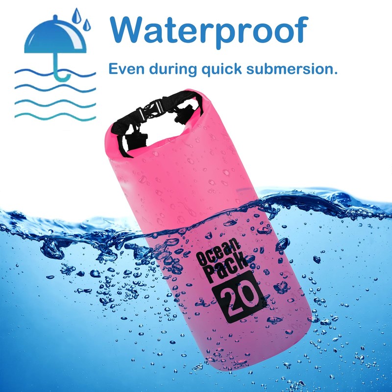 POPOYU Dry Bag, pink-red, WaterproofBag