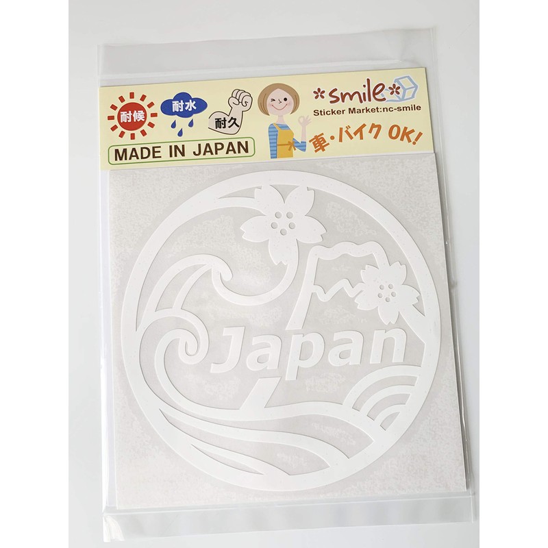 NC-Smile Japan Japanese Sakura Mount Fuji Wave Japan Sticker