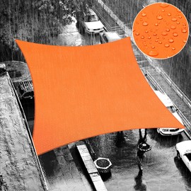 ShadeMart 8' x 16' Orange Waterproof Shade Sail Rectangle Sun Shade Sail 95% UV Resistant Canopy Awning Shelter Custom Size Sunshade for Backyard Patio Deck Balcony Pergola Garden