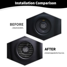 RT-TCZ for Jeep JL Push Start Stop Button Cover Trim Ring for Jeep Wrangler JL JLU Gladiator JT 2018-2024 Carbon Fiber Interior Accessories