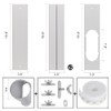 Portable Air conditioner Window Kit, Adjustable Vertical/Horizontal Sliding Window Kit