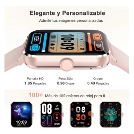 Reloj Inteligente Smart Watch Feipuqu Modelo R50 De 1.85´ Smartwatch Mujer Llamada Inteligente, Foto, Más De 100 Modos De Deport