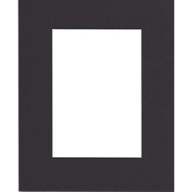 Pack of (2) 24x36 Acid Free White Core Picture Mats Cut for 20x30 Pictures in Black
