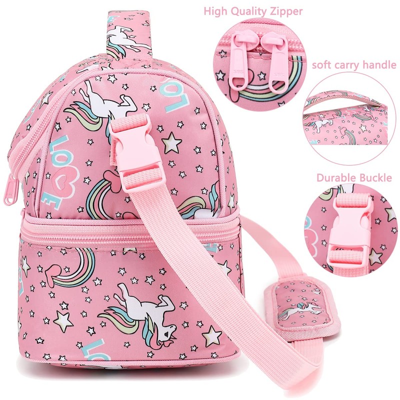 FlowFly Double Decker Cooler Insulated Lunch Bag Large Tote for