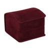 Noble Luxurious Suede Ring Jewellery Box with Matching Two Piece