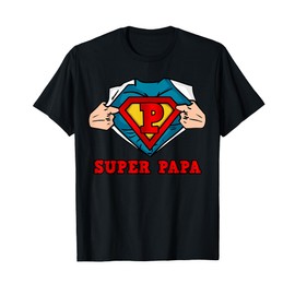 SUPERHERO SUPER PAPA T-SHIRT - GREAT GIFT FOR DAD T-Shirt