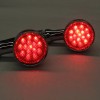 Unbranded 2X Chrome Motorcycle LED Turn Signals RED Light Brake
