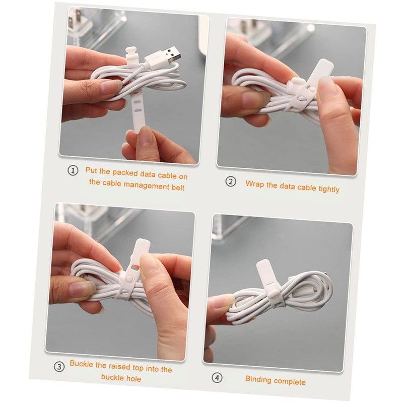 SHINEOFI 2Pcs Desktop Cable Management Box Organizer with Lid for