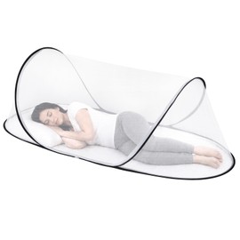 78 * 31 * 23 Inch Large Pop Up Mosquito Net for Bed - Foldable Breathable Mesh with Easy Setup, Portable for Travel Indoor Outdoor, Lightweight Insect Protection Net with Storage Bag