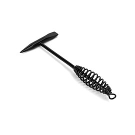 QWORK Martillo astillador de soldadura, 2 paquetes de martillo de dos cabezales de 10.5 pulgadas con mango de resorte helicoidal, limpieza de soldadura y hielo triturado