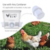 DIY Chicken Feeder Rain Proof Poultry Feeder Port Gravity Feed