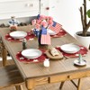 Artoid Mode Red Stars Patriotic 4th of July Round Placemats