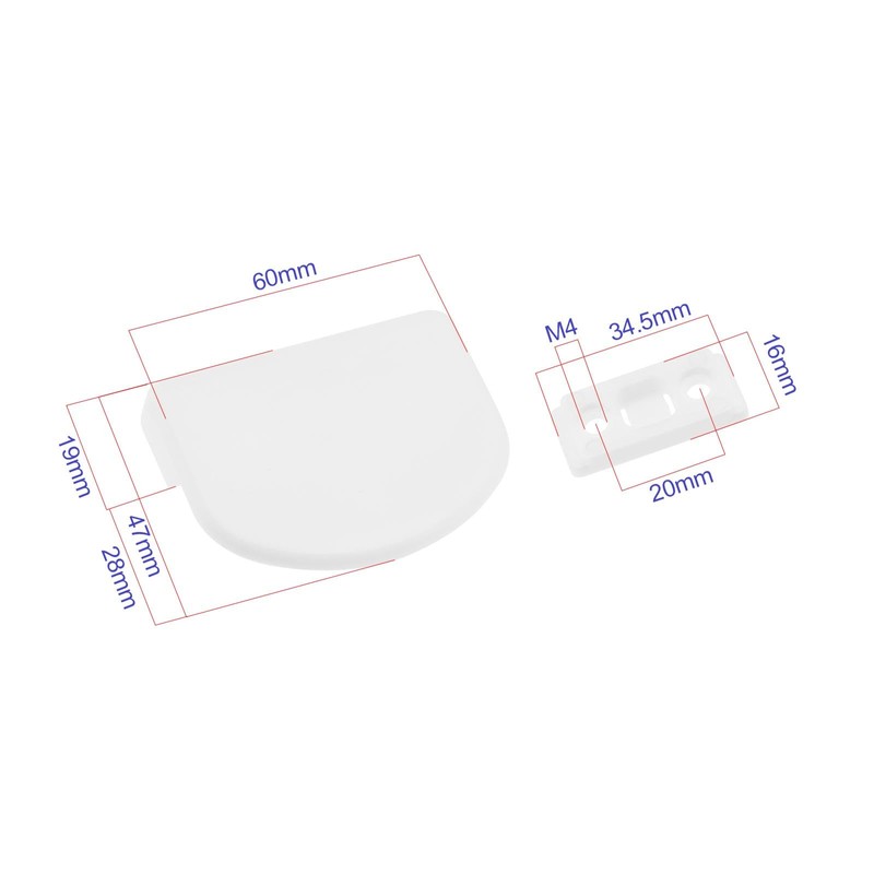 EMSea 2 Sets Balcony Door Handle Patio Door Pull Handle
