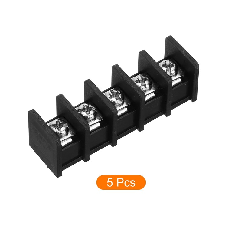sourcing map 5 Pcs 5 Positions Terminal Block 300V 20A