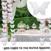 Yosawo 4 Pcs 3D Butterfly Banner Paper Garland Butterfly Hanging
