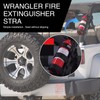 Slykew 1 PC Car Fire Extinguisher Fixed Strap, Adjustable Anti-roll