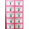 Raffle Tickets Book, 1-1000 - Choose Your Colour: Pink