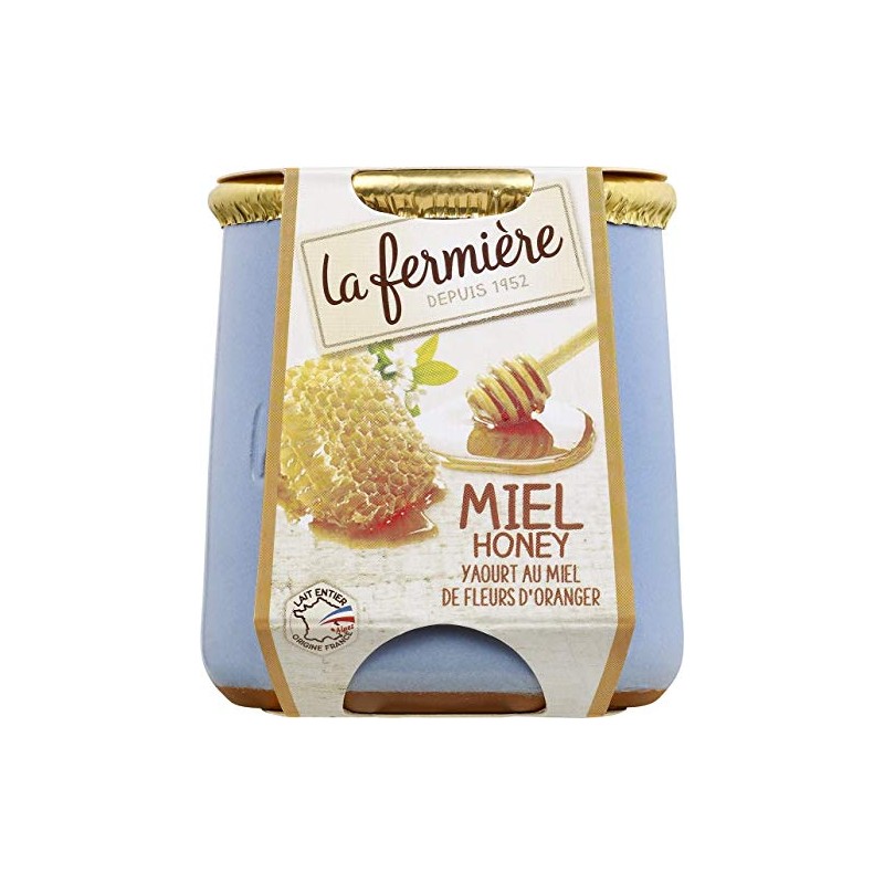 Fermiere Honey Yogurt Terracotta Pot 140g x 6 French