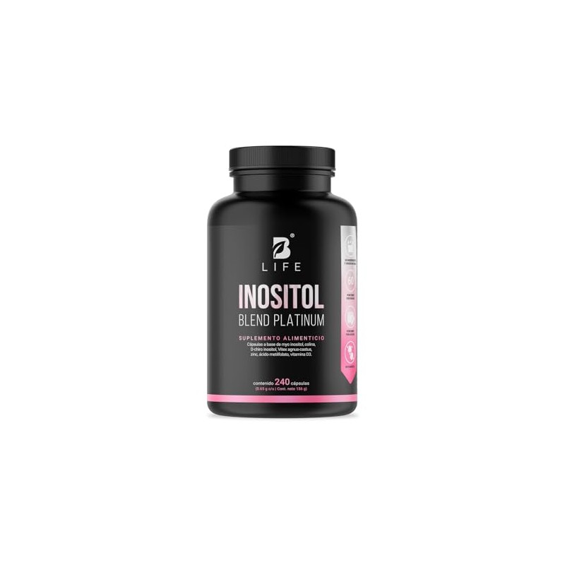 Myo Chiro Inositol 240 Caps Equilibrio Hormonal 2600 Por Porción