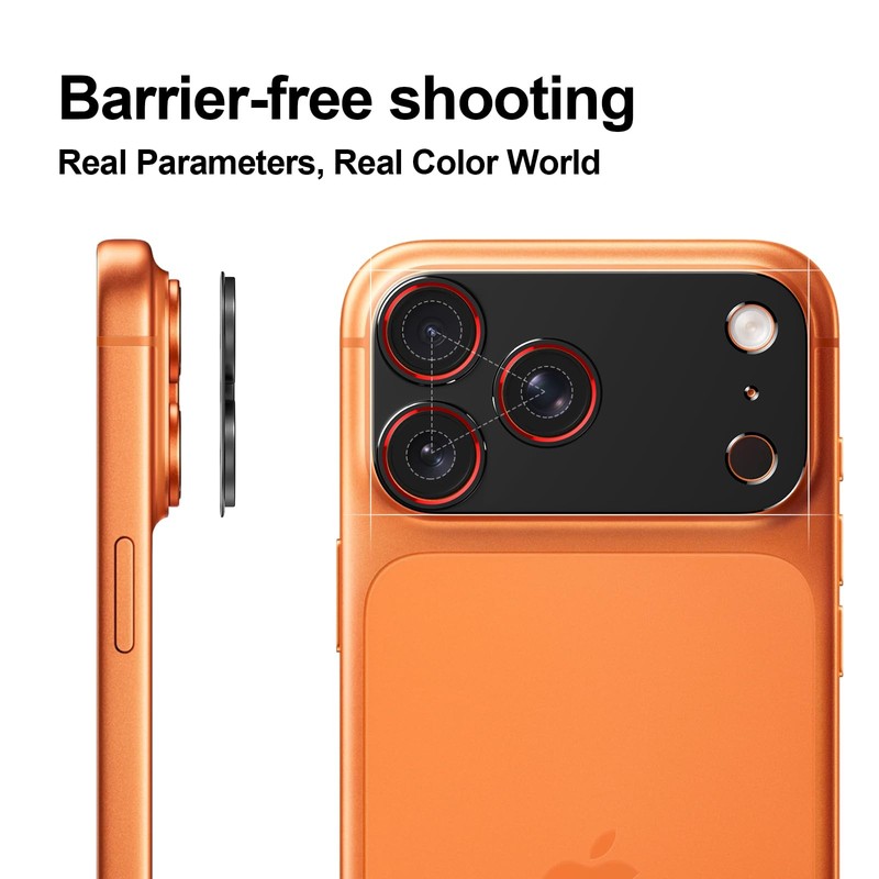KISMER Camera Lens Protector for Phone 17 pro max, Camera