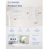 ZMISHIBO Ceiling Fans with Lights | 24 inch Low Profile