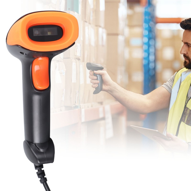 1D 2D Barcode Scanner Wired Multifunctional QR Code Scanner Reader