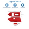 PDKLIN for Mustang Power Window Switch Panel Cover Trim Red