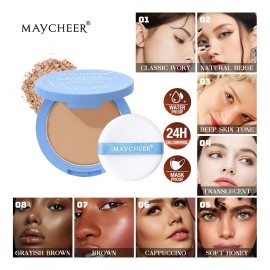 Base De Maquillaje Polvo Compacto Fijador Matte 02 Beige *