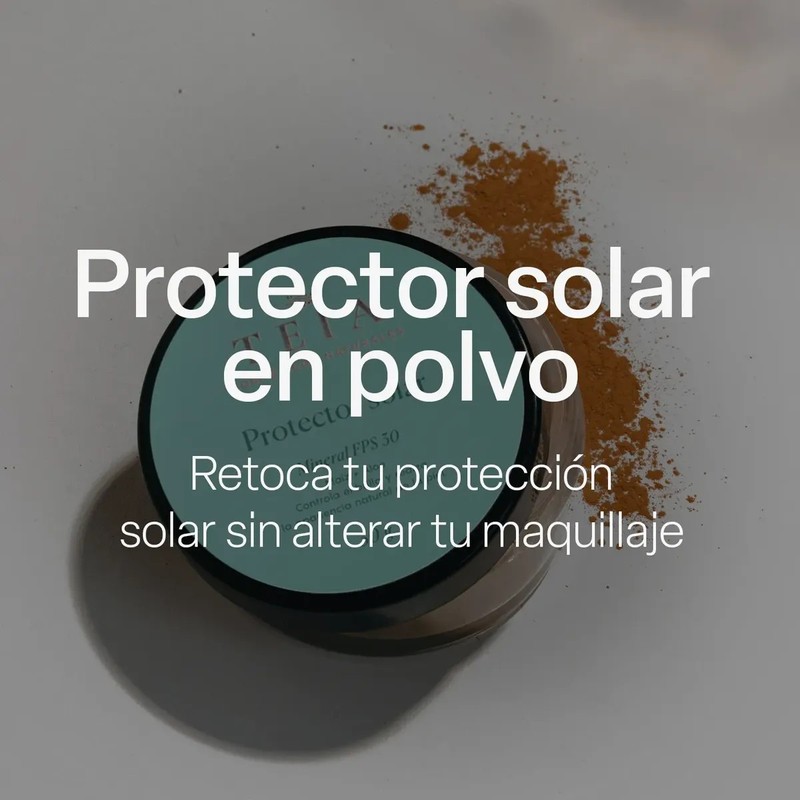 Protector Solar En Polvo Fps 30 100 Mineral Teia Cosméticos