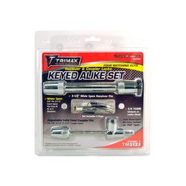 TRIMAX TM5123 T5-5/8 Receiver Lock 3-1/2" Span & Tc123 Universal Coupler Lock,Multi