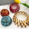 Vintage Coffee Brown Bird's Nest Bun Maker Hair Claw Simple