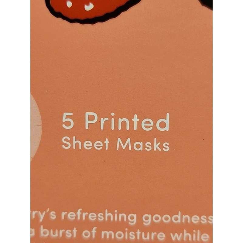 Celavi Peanuts Snoopy Berry Glow Facial Masks