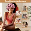 Gorro de Pelo Rizado de Satén, 4PCS Gorro de Seda