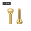 sourcing map Pack of 2 Knurled Screws M5 x 20