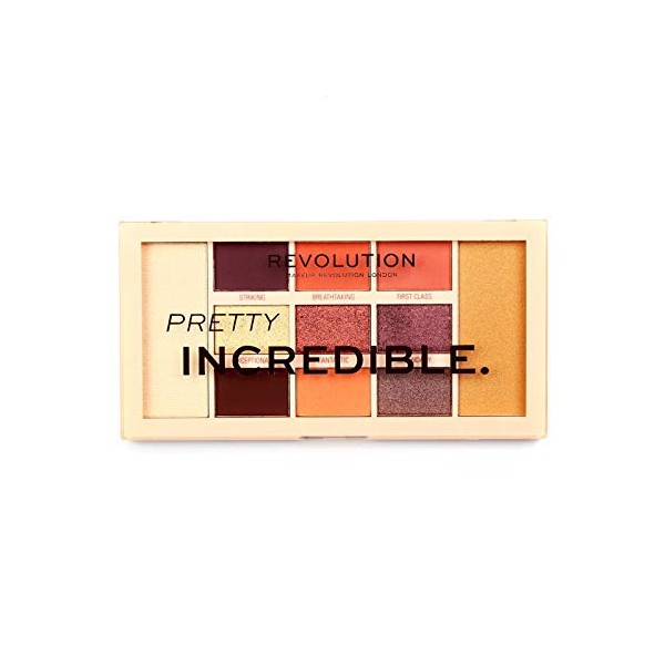 Makeup Revolution I am Pretty Incredible Palette 13 g A convincing blend of soft, shimmering gold tones and rich rose and brown tones