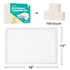 Allonway Disposable Changing Pads for Baby 100 Count, Diaper Changing